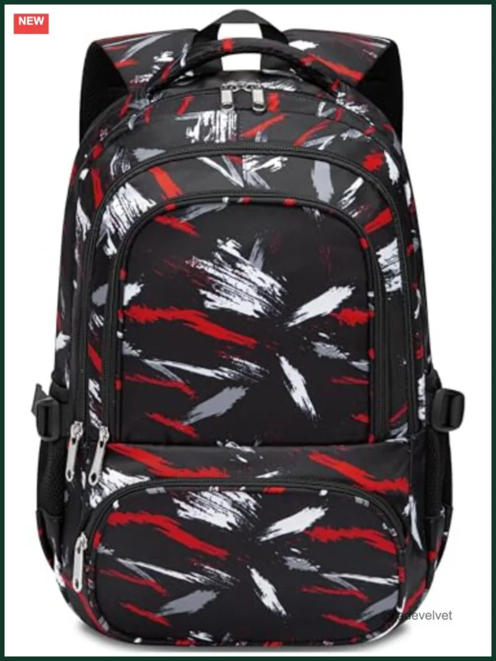 Kids Backpack with Laptop Compartment, Water-Resistant, S-Shaped Straps, 25L